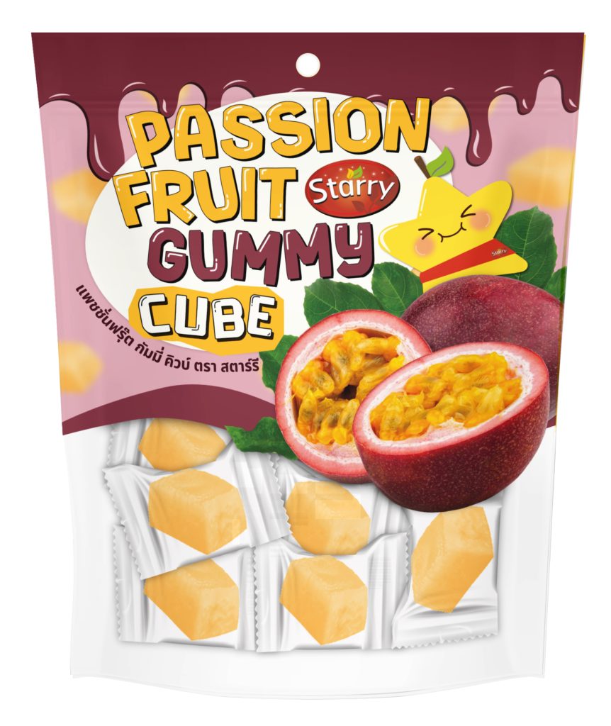 Starry Passion Fruit Gummy Cube